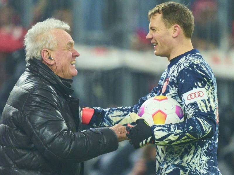 Sepp Maier (l.) und Manuel Neuer