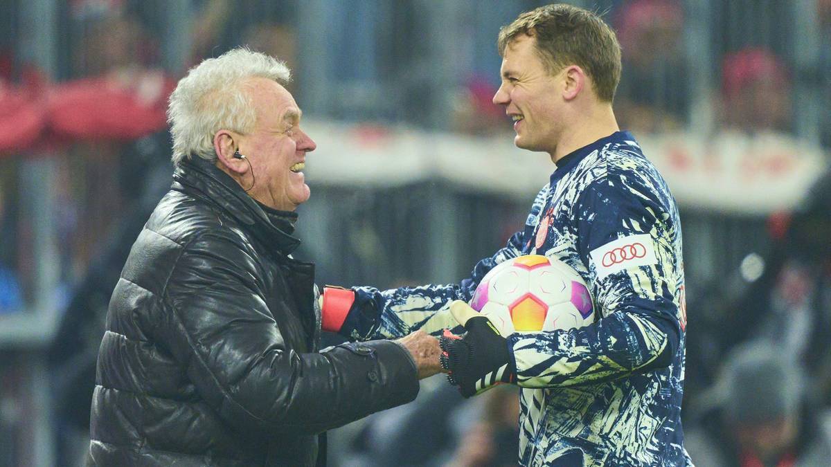 Sepp Maier (l.) und Manuel Neuer