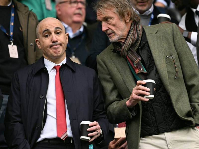 United Spitzen Omar Berrada (l.) und Jim Ratcliffe (r.)