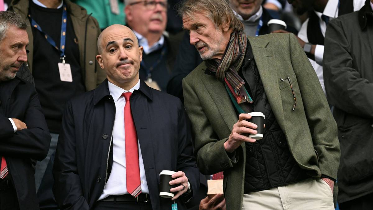 United Spitzen Omar Berrada (l.) und Jim Ratcliffe (r.)