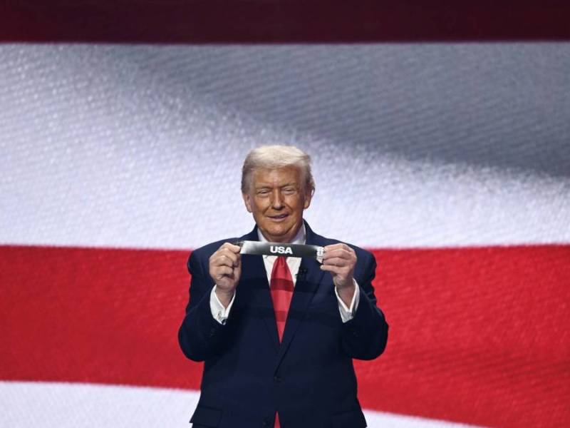 US-Präsident Donald Trump bei der WM-Auslosung