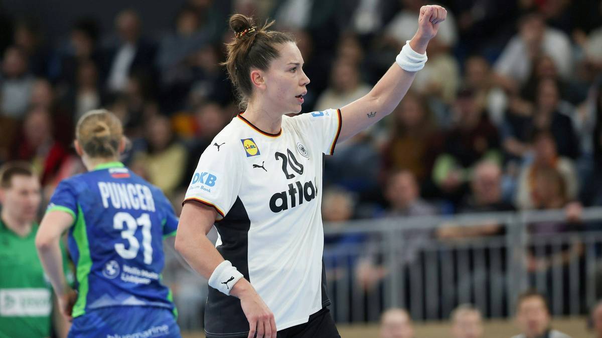 Emily Vogel in ihrem 150. Länderspiel