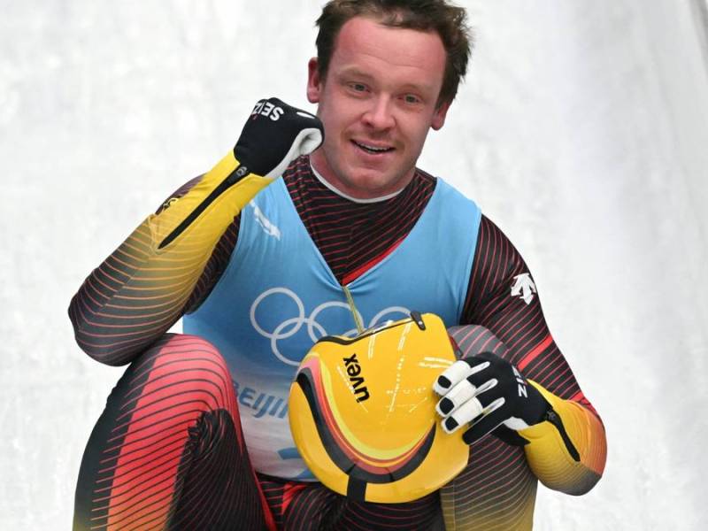 Gesamtweltcupsieger Felix Loch im Eiskanal