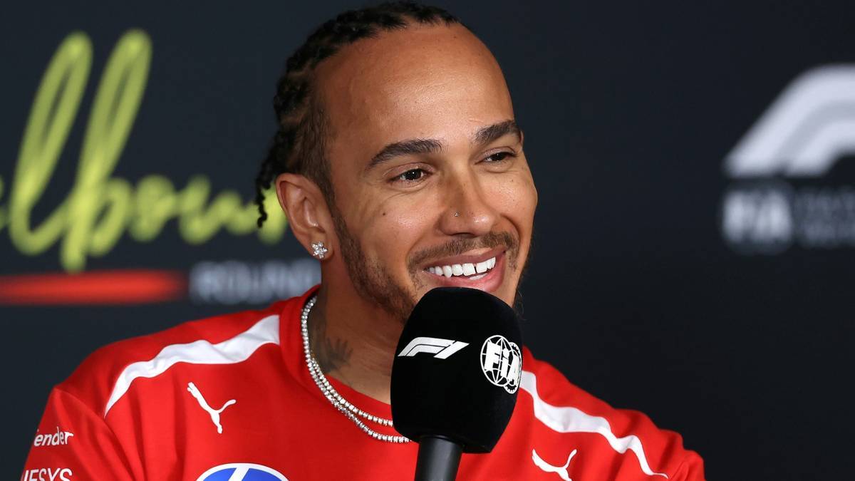Lewis Hamilton am Donnerstag in Melbourne