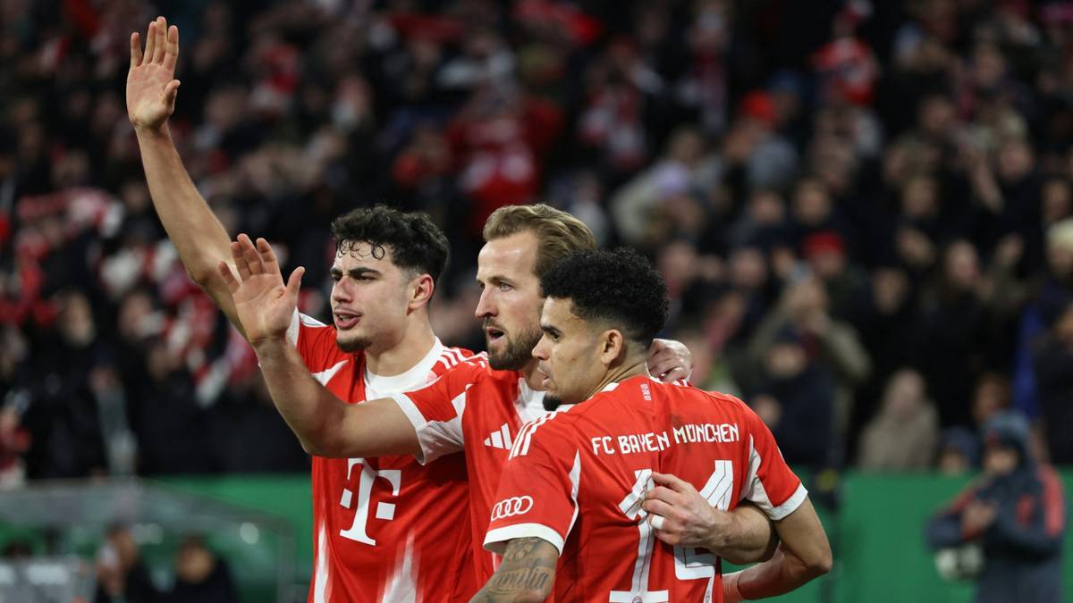 Bayern-Jubel nach Kanes 1:0