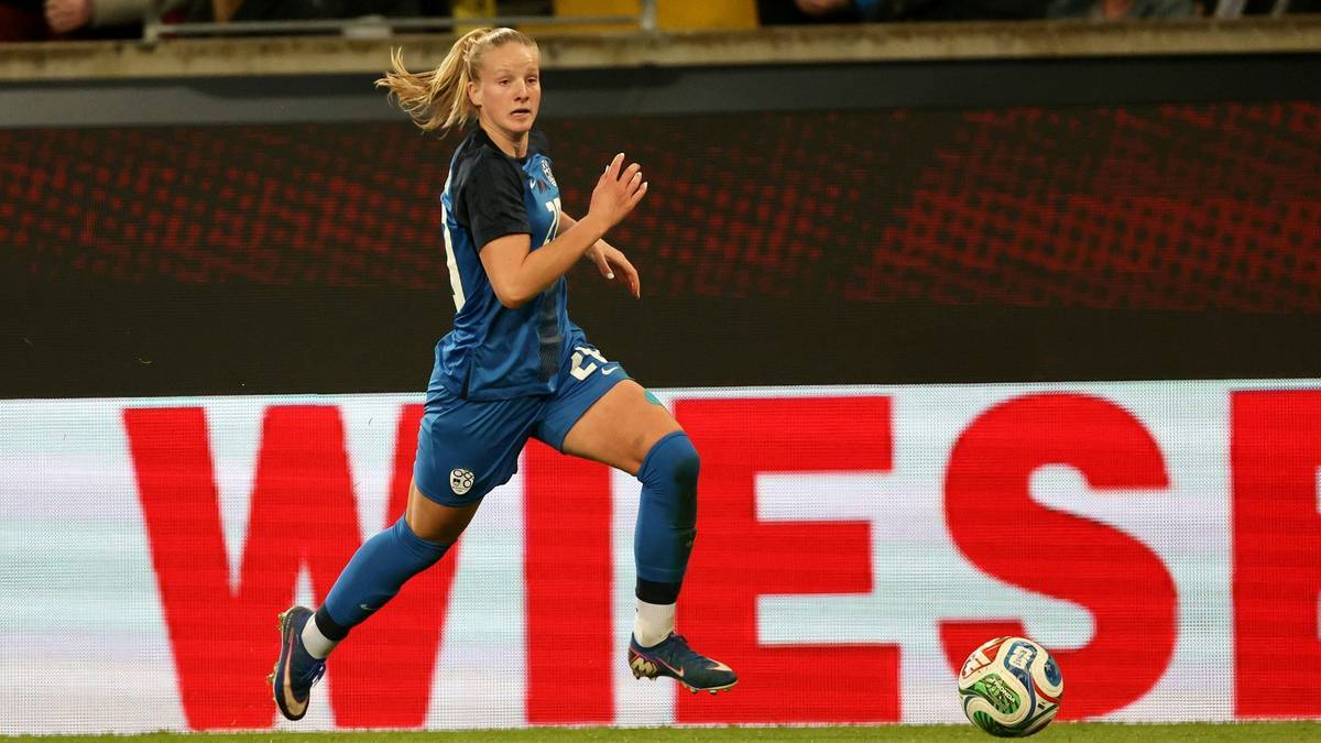 Torschützin für Slowenien: Zara Kramzar
