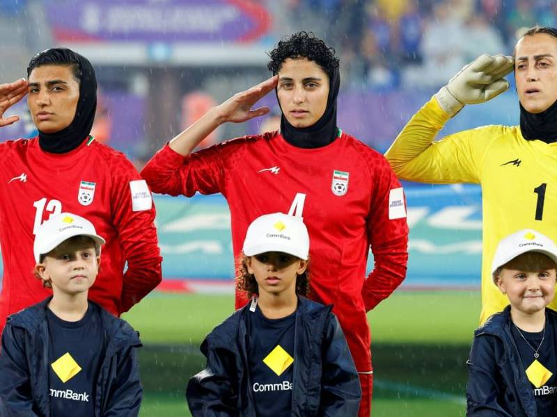 Szene vor dem Spiel gegen die Philippinen