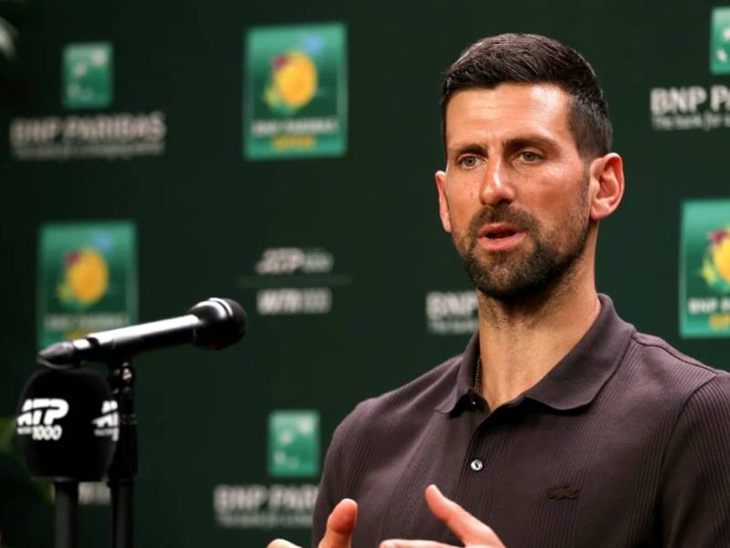 Novak Djokovic sprach beim Turnier in Indian Wells