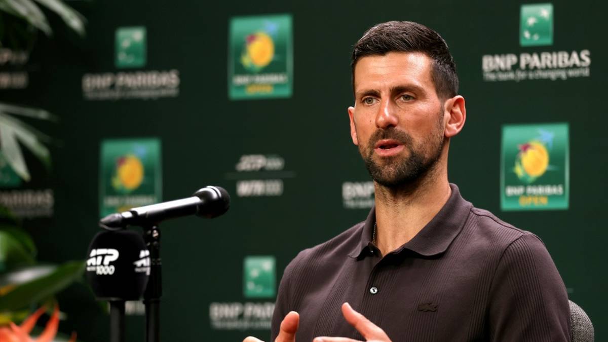 Novak Djokovic sprach beim Turnier in Indian Wells
