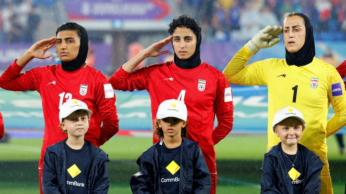 Szene vor dem Spiel gegen die Philippinen