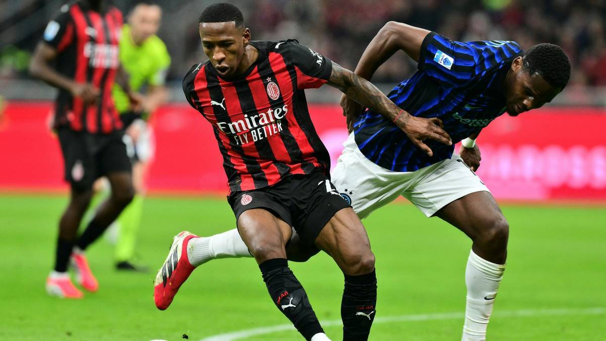 Milans Pervis Estupinán gegen Inters Ange-Yoan Bonny