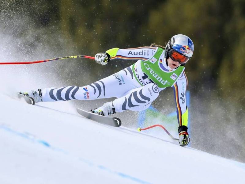 Emma Aicher beim Super-G in Soldeu