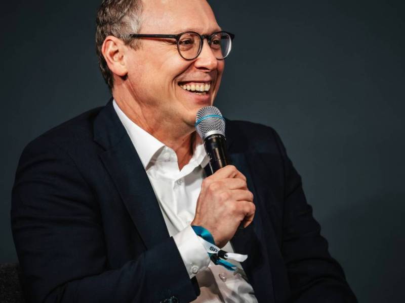 Hat gut Lachen: Mark Schober