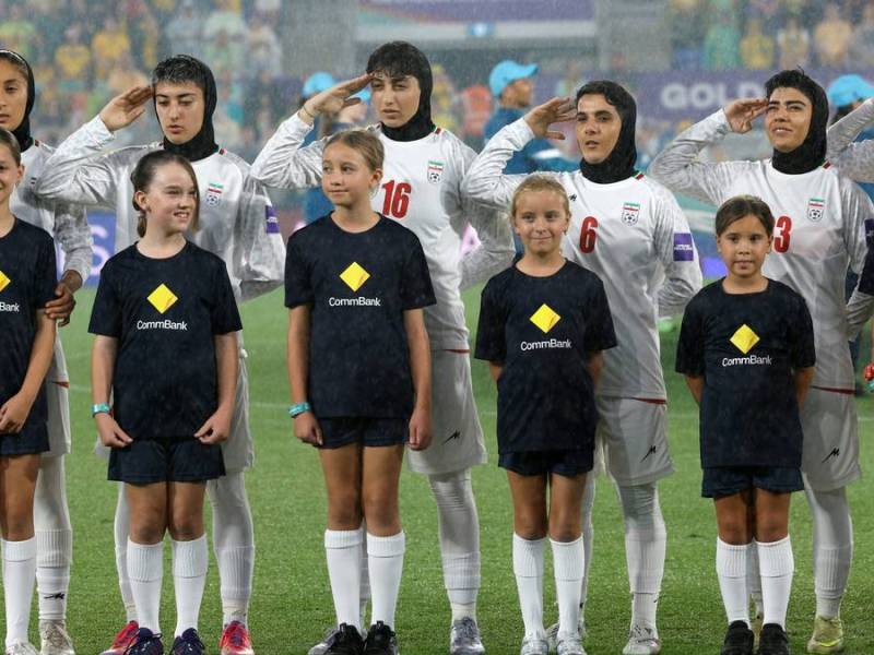 Irans Nationalteam vor dem Spiel gegen Australien