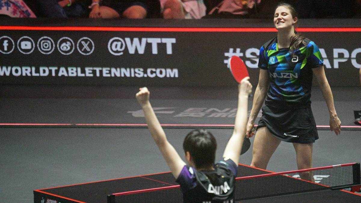 Sabine Winter gegen Wang Manyu